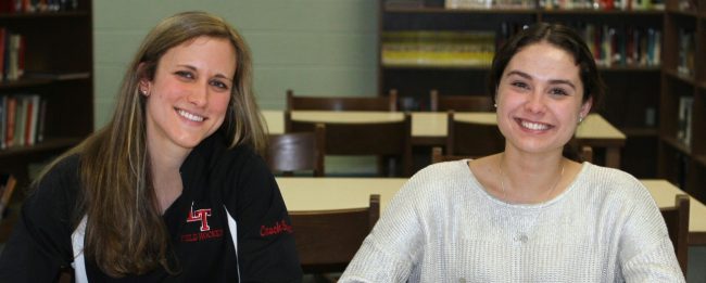 Shelby Croasdale signing letter on intent for Kutztown (2)