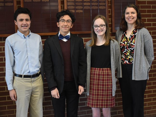 Four MMI students place in Holocaust Essay contest