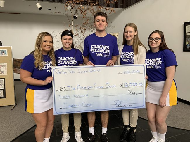 VV no 4 in nation for coaches vs cancer