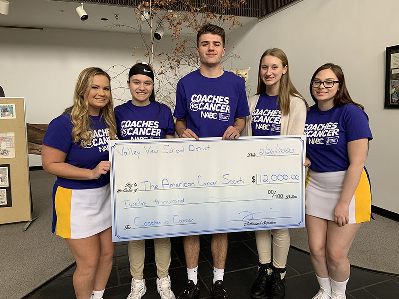 VV no 4 in nation for coaches vs cancer