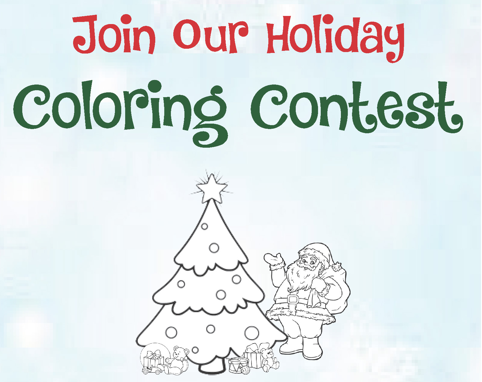 HOLIDAY COLORING CONTEST The Paper Shop